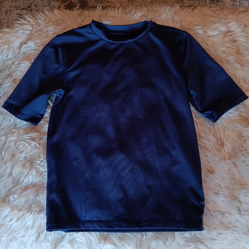 Boys Blue Swim Shirt Rash Guard